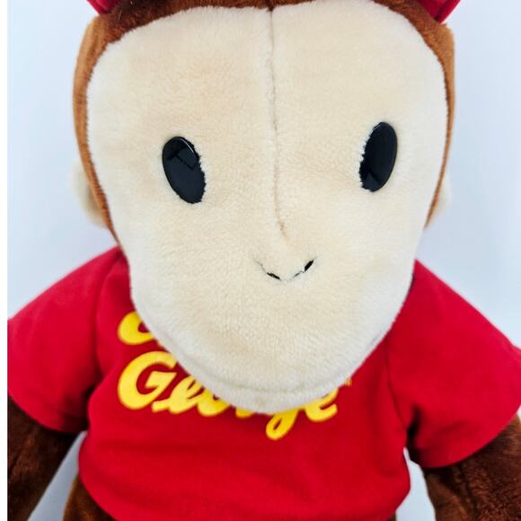 Jumbo Curious George Monkey Plush Toy Adventures Rare Red Cap Shirt Vintage 24" - Picture 2 of 7